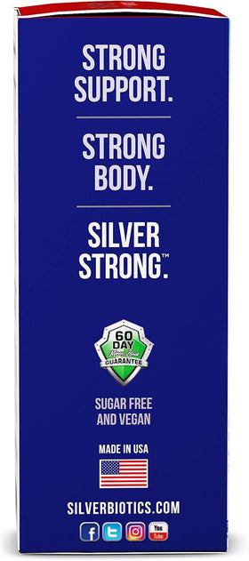 Bouteille de Silver Biotics 30 PPM avec étiquette en gros plan
