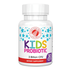 Bouteille de Silver Fern Probiotique Enfants contenant 30 comprimés à mâcher