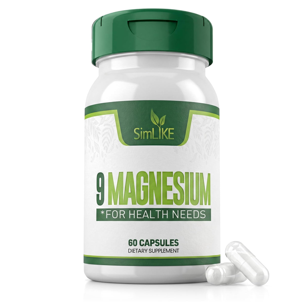 Bouteille de Simlike Complexe de Magnésium 330 mg, vue de face