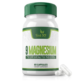 Bouteille de Simlike Complexe de Magnésium 330 mg, vue de face