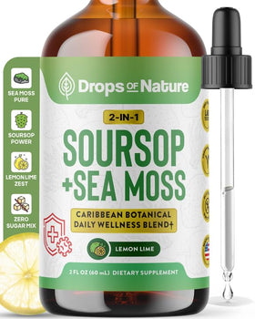 Bouteille de Sirops de Mousse de Mer & Soursop 60 mL vue avant