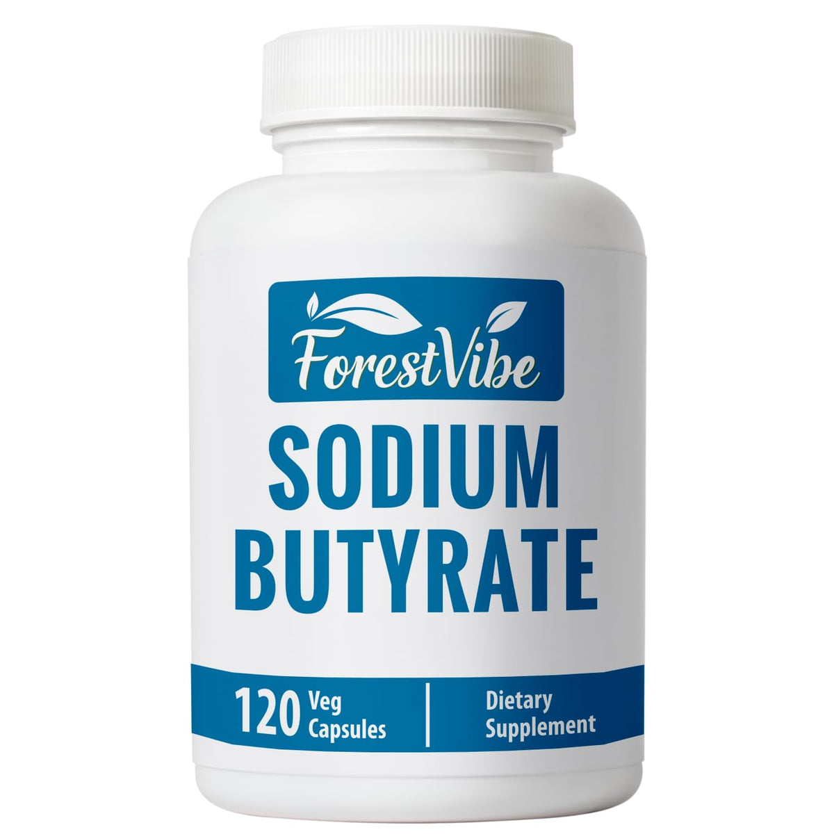 Bouteille de Sodium Butyrate ForestVibe 1200mg avec capsules végétales