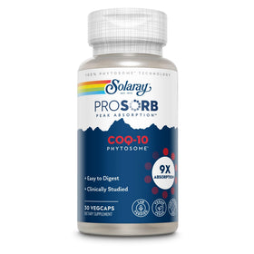 Bouteille de SOLARAY CoQ10 Phytosome 200 mg avec 30 capsules végétales