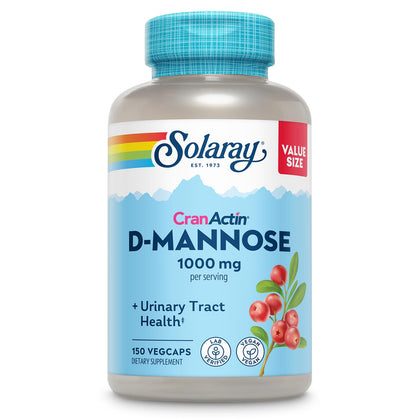 Bouteille de SOLARAY D-Mannose 150 VegCaps vue de face