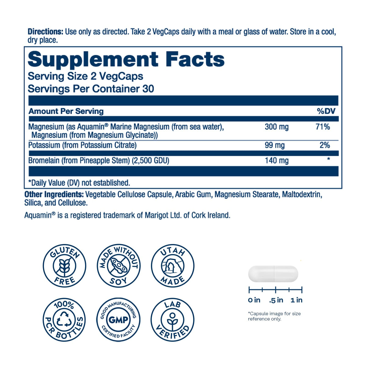 Bouteille de SOLARAY Magnesium Potassium avec étiquette