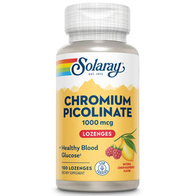 Bouteille de SOLARAY Picolinate de Chrome avec 100 lozenges