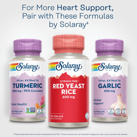 Bouteille de SOLARAY Riz de Levure Rouge sur une table