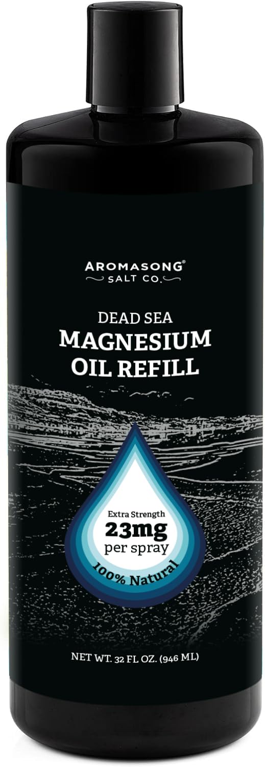 Bouteille de spray de magnésium Aromasong 32 oz vue de face