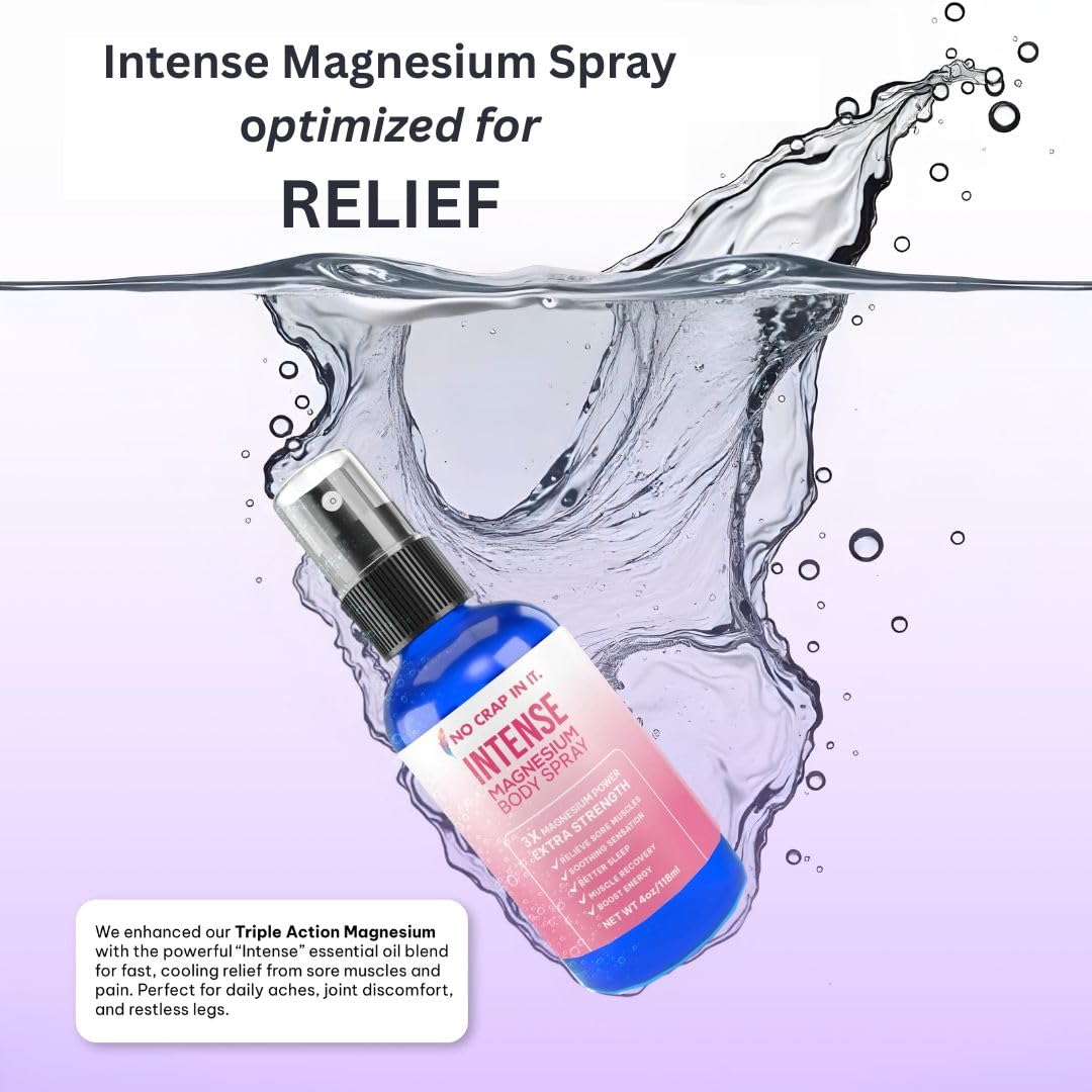 Bouteille de Spray de Magnésium Intense avec étiquette