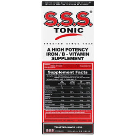 Bouteille de SSS Tonic B-Complex 10 fl oz vue de face