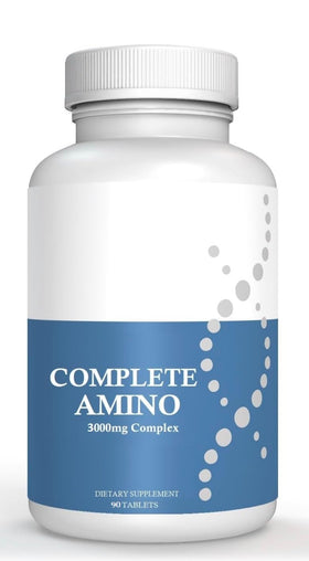 Bouteille de StarPass Labs Complément Amino Complet 90 Capsules vue de face