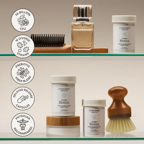 Bouteille de Stonehenge Health Dynamic Biotics sur fond blanc