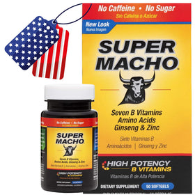 Bouteille de Super Macho 50 capsules vue de face