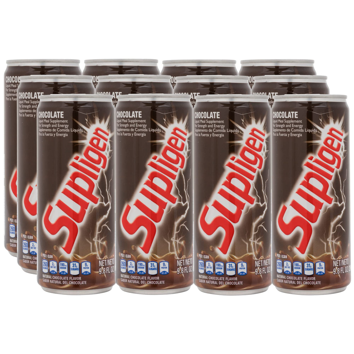 Bouteille de Supligen Chocolat 290 ml vue de face