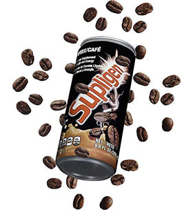 Bouteille de Supligen Complément Alimentaire Liquide Café ouverte