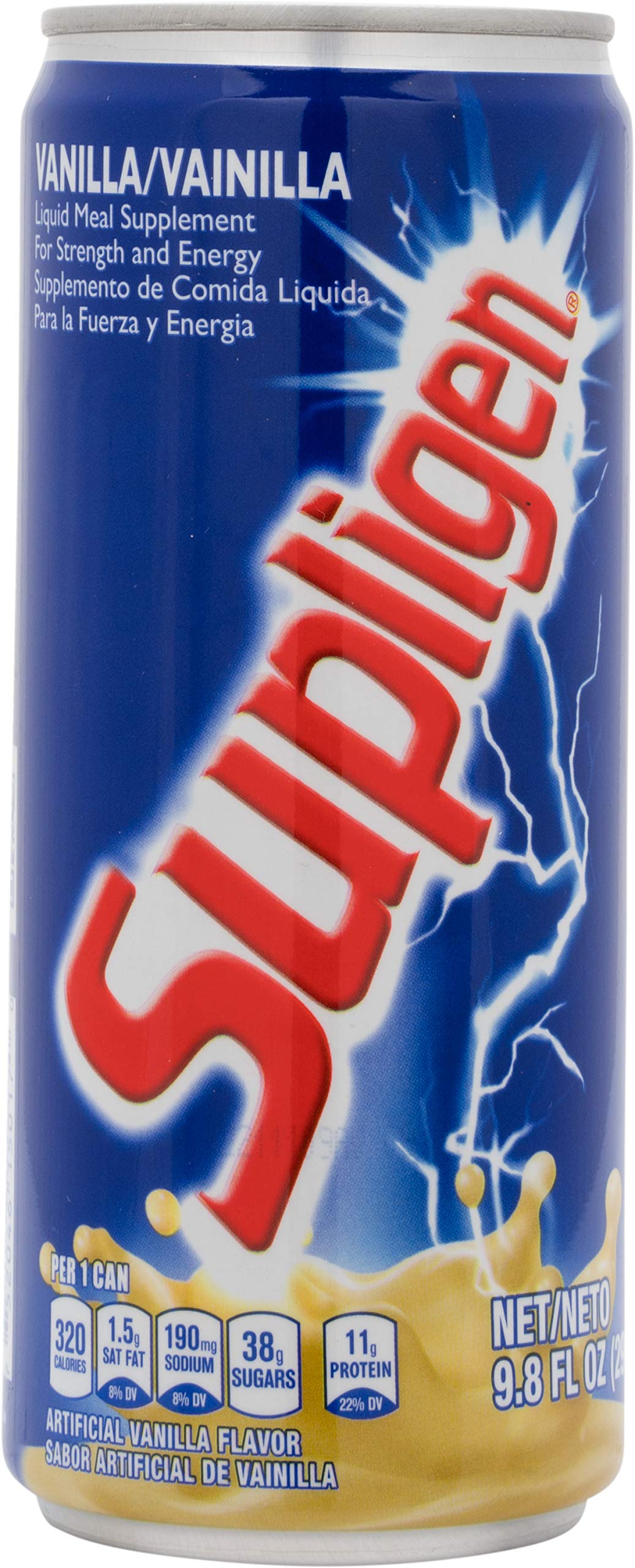 Bouteille de Supligen Complément Alimentaire Liquide Vanille 9,87 oz vue de face