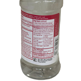 Bouteille de Swan Solution Laxative ouverte avec liquide visible