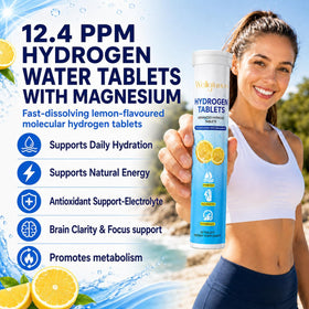 Bouteille de tablettes d'hydrogène Wellgiuueo, 60 comprimés