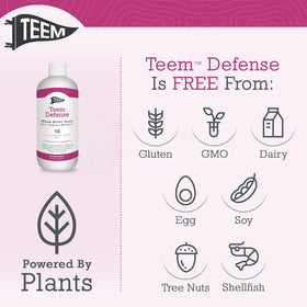 Bouteille de Teem Complément Alimentaire Liquide Probiotique avec dose versée