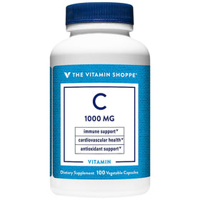 Bouteille de The Vitamin Shoppe C-1000 1 000 mg avec 100 capsules