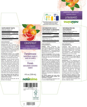 Bouteille de Tincture de Graines de Pamplemousse Naturalma avec étiquette