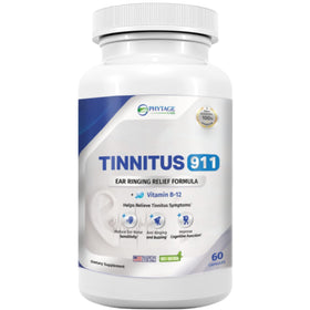 Bouteille de Tinnitus 911 Complément Alimentaire 60 Capsules vue de face
