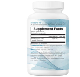 Bouteille de TMG Micro Ingredients ouverte montrant le contenu