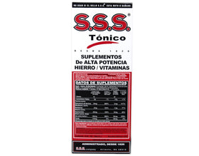 Bouteille de Tonic SSS 10 oz ouverte