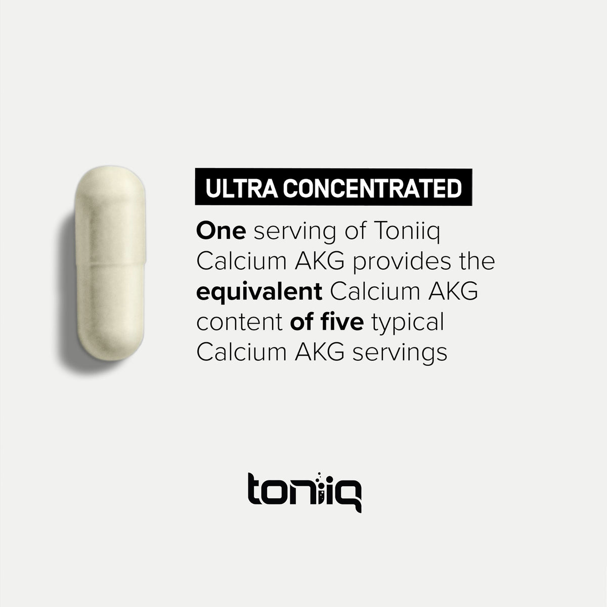 Bouteille de Toniiq Ca AKG 1500mg avec dosette