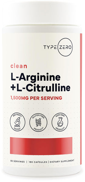 Bouteille de Type Zero L-Arginine + L-Citrulline 1500mg vue de face