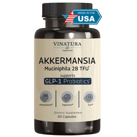 Bouteille de VINATURA Akkermansia Probiotic 60 capsules