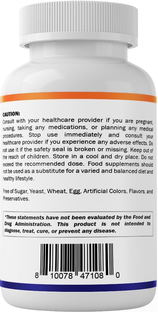 Bouteille de Vitamatic avec gélules sur un fond naturel