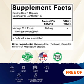 Bouteille de Vitamatic Extrait de Moringa avec étiquette