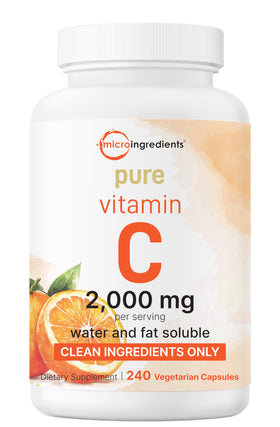 Bouteille de Vitamine C Pure Micro Ingredients 240 capsules végétales