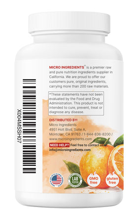 Bouteille de Vitamine C Pure Micro Ingredients avec des ingrédients naturels