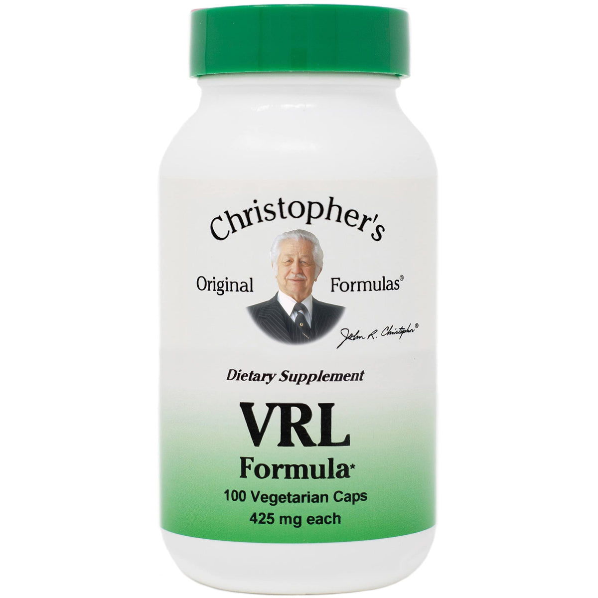 Bouteille de VRL Formula de Christopher's avec 100 capsules végétariennes