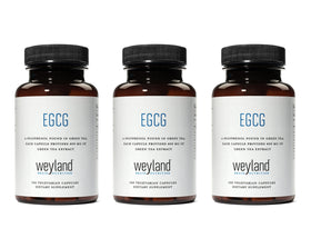 Bouteille de Weyland Brain Nutrition EGCG avec 100 capsules végétariennes