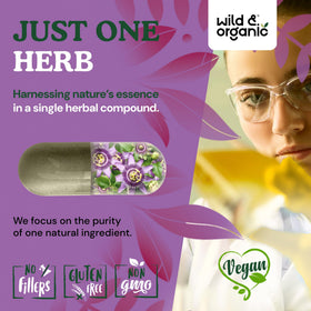 Bouteille de Wild & Organic avec étiquette visible