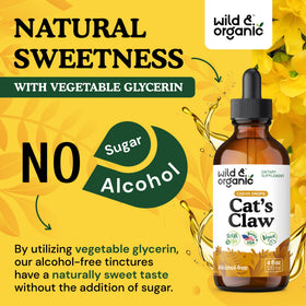 Bouteille de Wild & Organic Griffe de Chat avec des ingrédients naturels