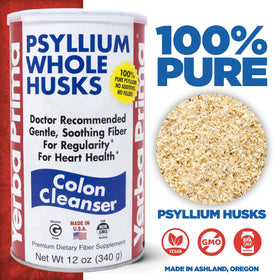 Bouteille de Yerba Prima Psyllium Husk vue de face
