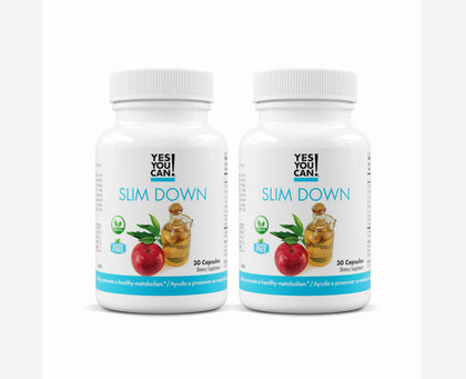 Bouteille de Yes You Can! Complément Slim Down 900 capsules vue de face