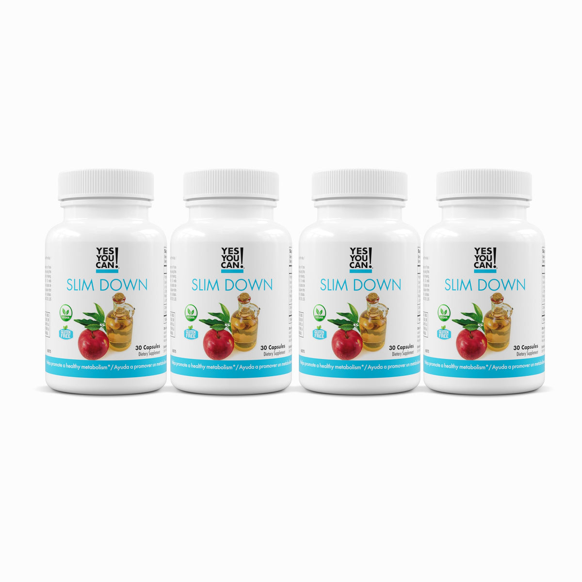 Bouteille de Yes You Can! Complément Slim Down 900 capsules vue de face