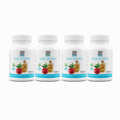 Bouteille de Yes You Can! Complément Slim Down 900 capsules vue de face