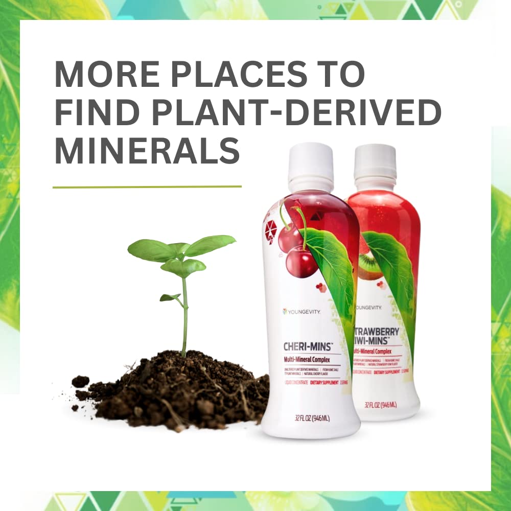 Bouteille de Youngevity complément minéral avec verre d'eau
