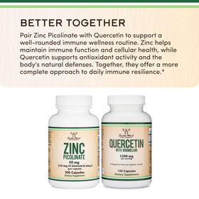 Bouteille de Zinc Picolinate ouverte avec capsules visibles