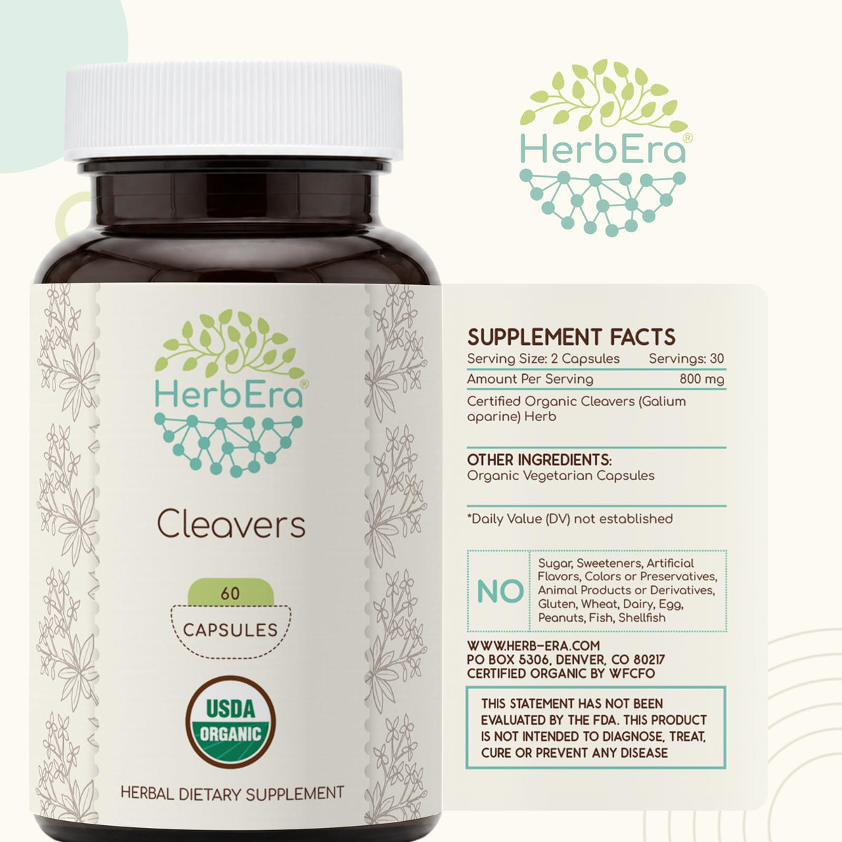Bouteille des capsules HerbEra avec étiquette visible