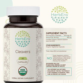 Bouteille des capsules HerbEra avec étiquette visible