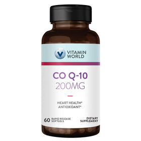 Bouteille des gélules molles CoQ10 200 mg Vitamin World