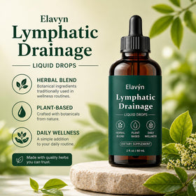 Bouteille des Gouttes de Drainage Lymphatique OSTEO ALIVE sur fond blanc