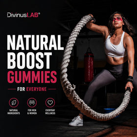 Bouteille des Gummies de Créatine Monohydrate DivinusLab avec couvercle ouvert